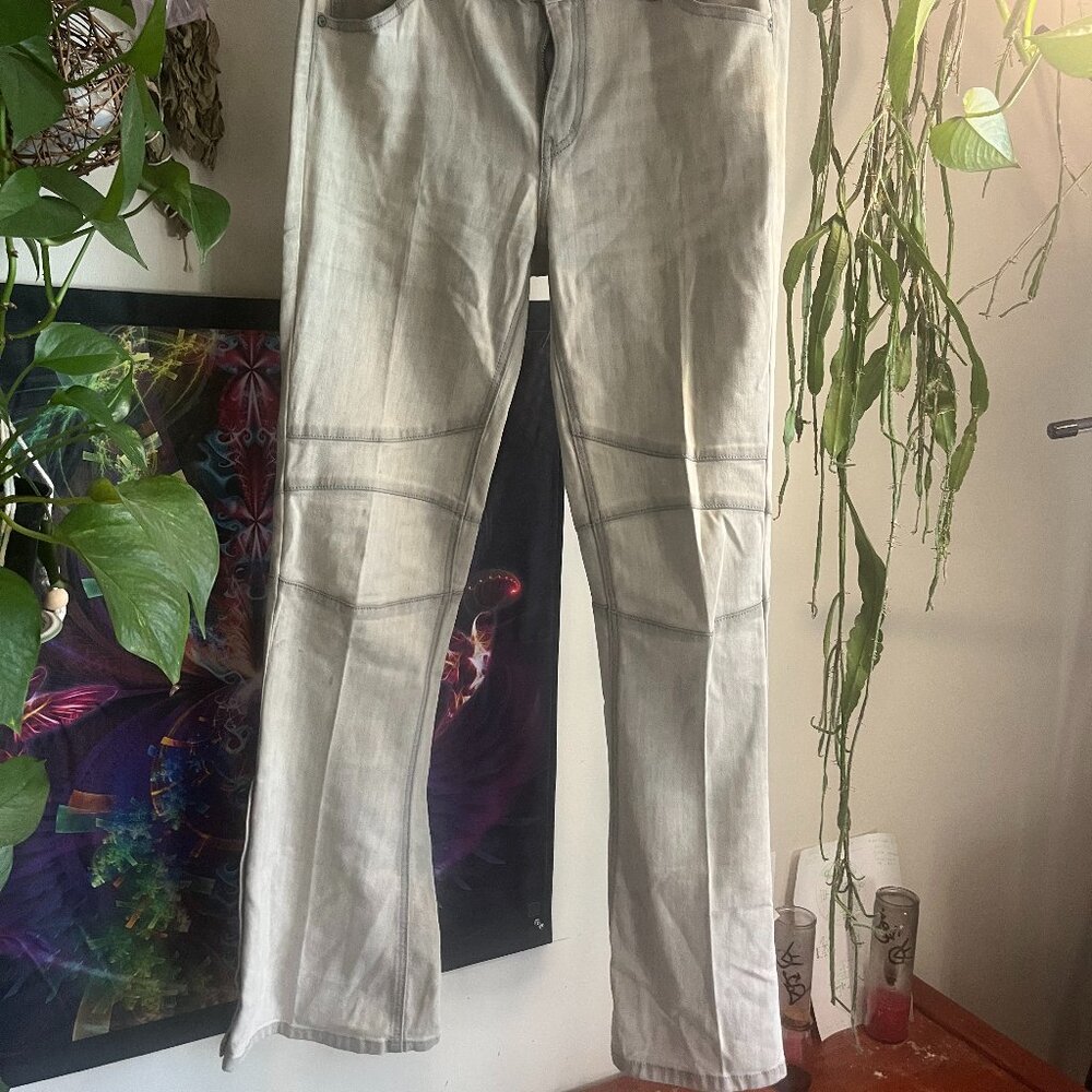 Free People Flared Bottom Button Jeans